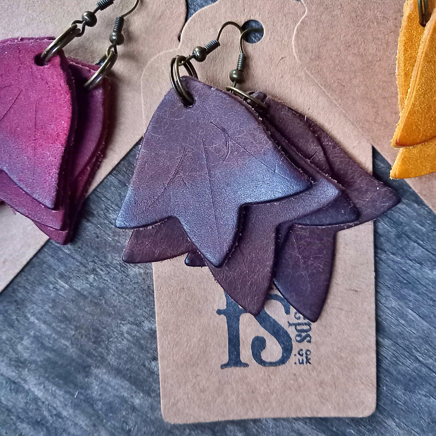 IVY LEAF Earrings. View Stock.