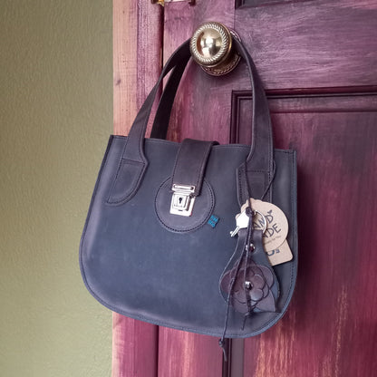 CLEMMIE Keyfob Bag. Coffee