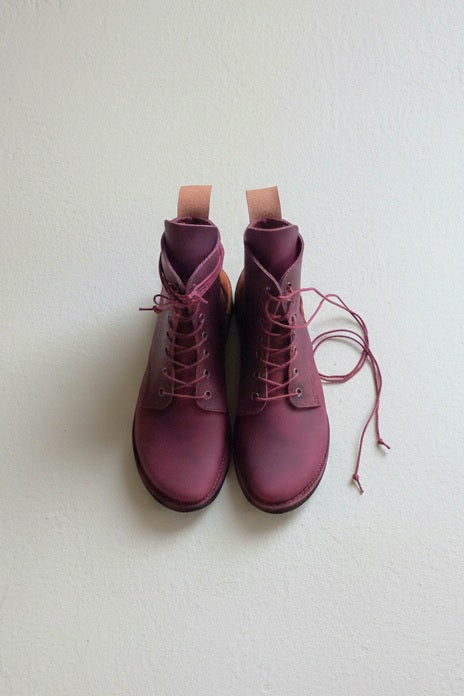 UK 6 - Cobweb Oak - Handmade Leather Boots | Short, Cottagecore Style - No.4953