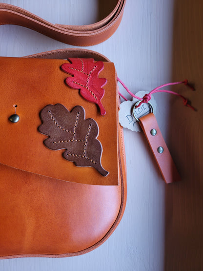 Thimble Bag – Leather Crossbody | Medium Size, Woodland Style - No.5212