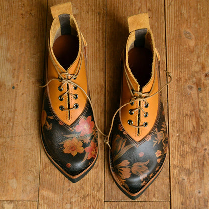 UK 6 - Wisp | Handmade Leather Boots | Short, Woodland Style - No.3533