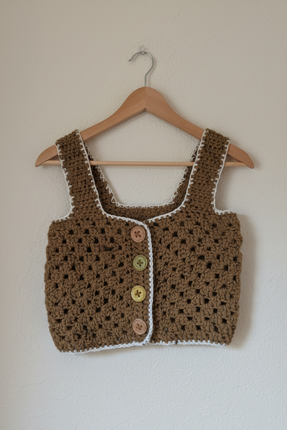 Martha | Handmade Cottage Vest No.5049