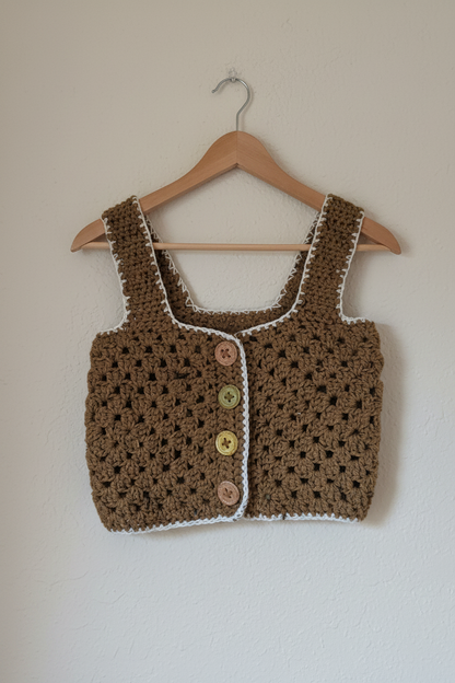 Martha | Handmade Cottage Vest No.5049