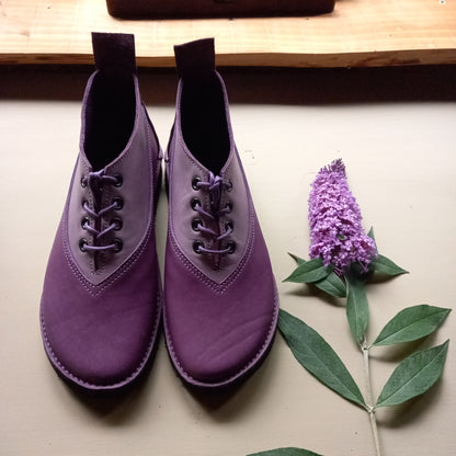 UK 4 - Wisp - Handmade Leather Boots | Short, Cottagecore Style - No.4992