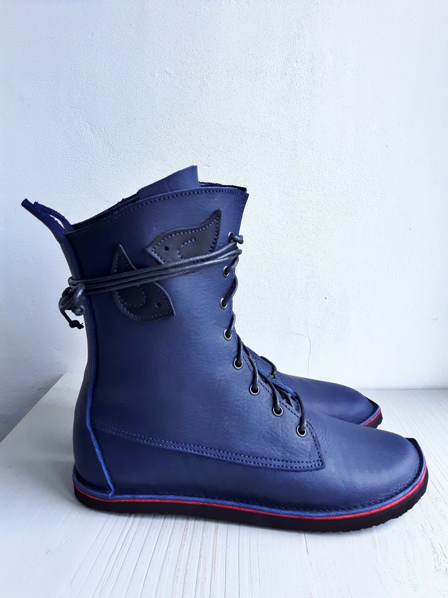 UK 6 - Twig Wren - Handmade Leather Boots | Mid Height, Woodland Style - No.3760