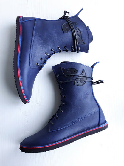 UK 6 - Twig Wren - Handmade Leather Boots | Mid Height, Woodland Style - No.3760