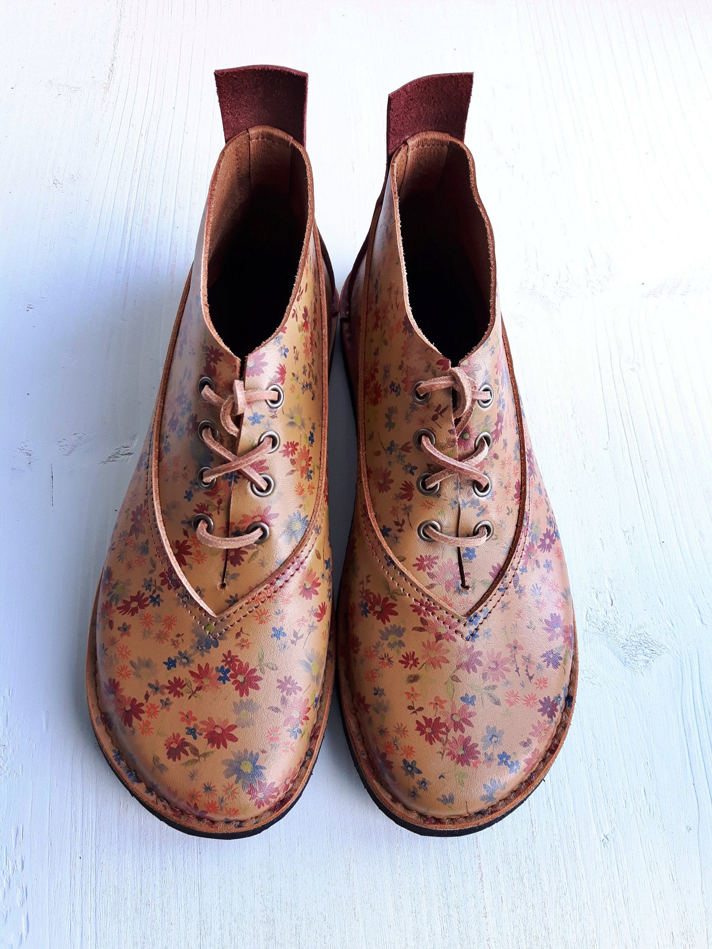 UK 3 - Wisp - Handmade Leather Boots | Short, Cottagecore Style - No.3796