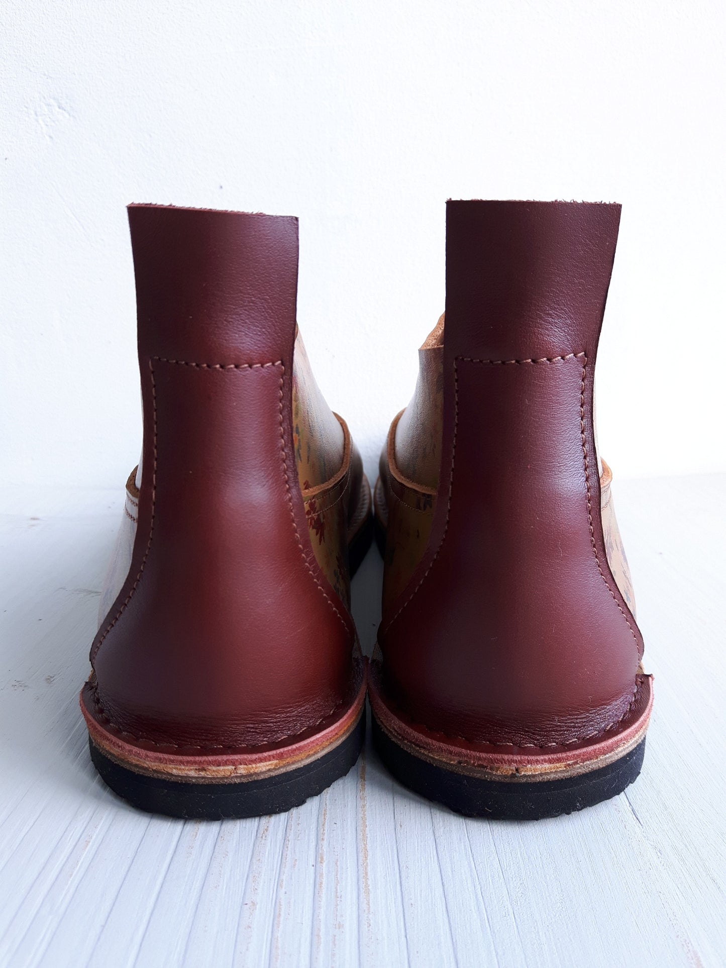 UK 3 - Wisp - Handmade Leather Boots | Short, Cottagecore Style - No.3796